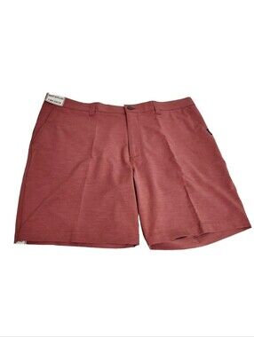 ROWM Men's Shorts Size 40 Flat Front 8" Inseam Red Rust NWT 06